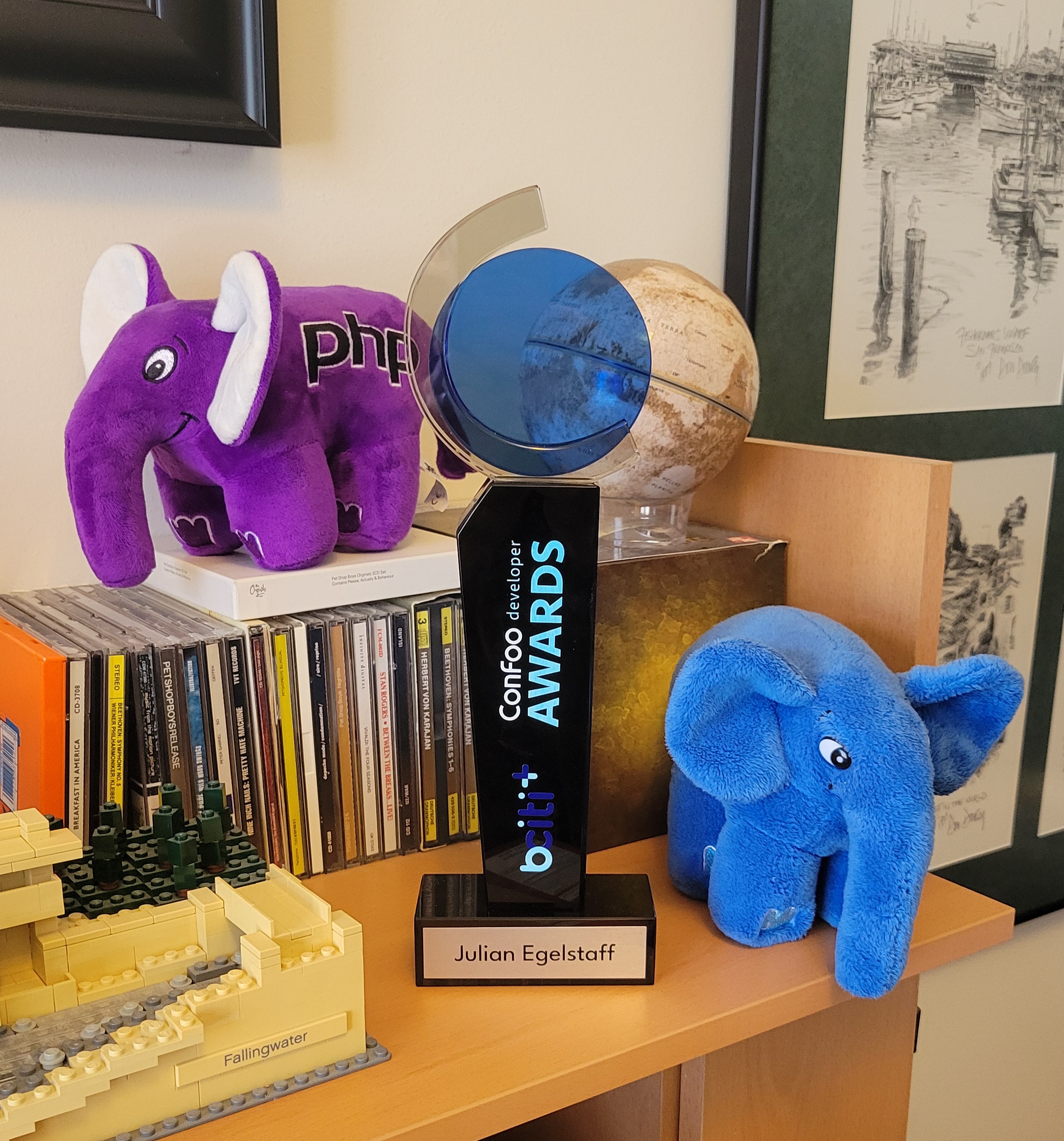 The PHP Elephants are so proud of the Open Source Developer of the Year award!