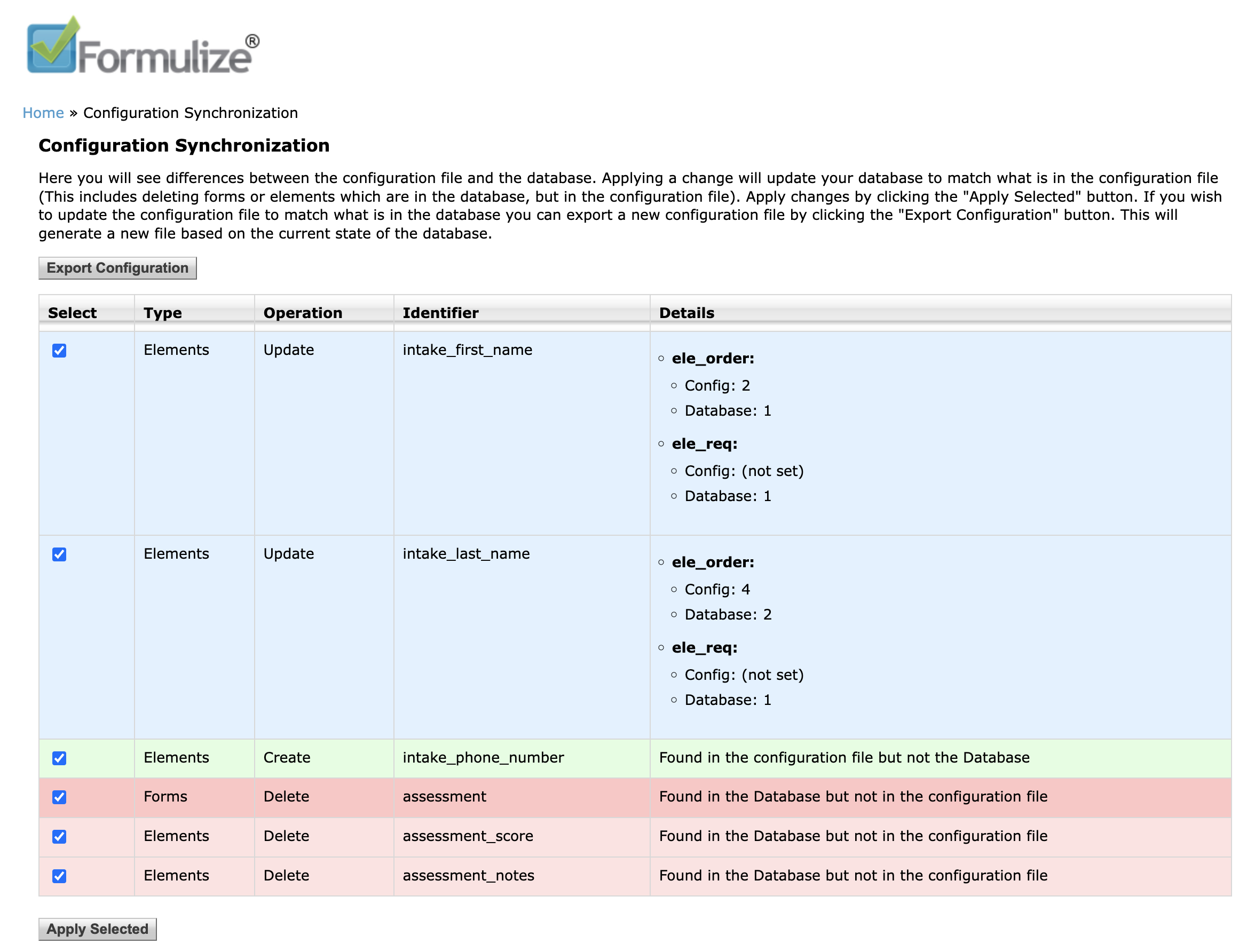 Configuration as code example