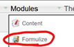 Go to the Formulize main admin page