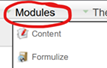 Click on the Modules heading